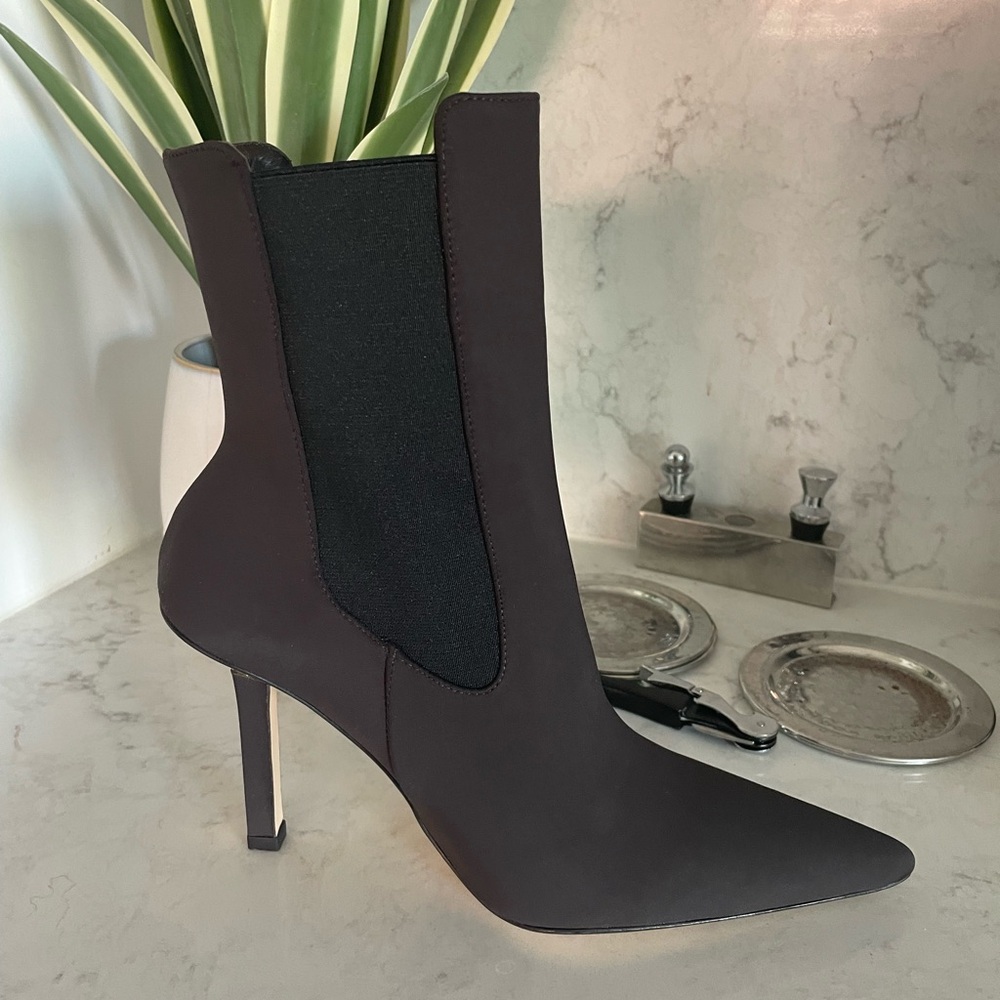 Good American Black Ankle Boots